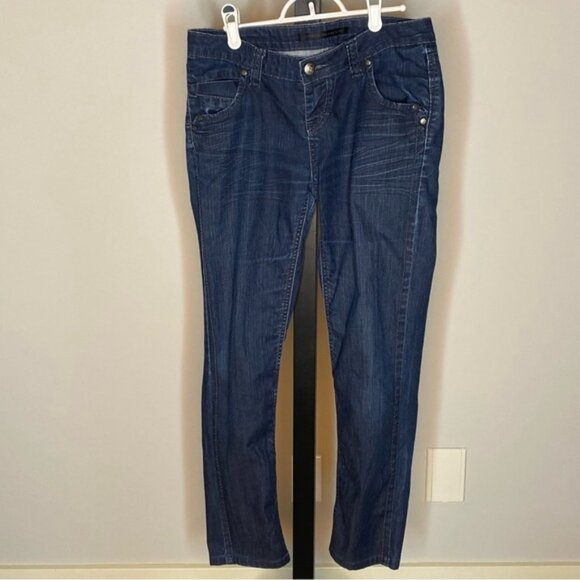 URBAN BEHAVIOR Melrose Slim Fit Straight Leg Low Rise Denim Jeans Cigarette - Picture 2 of 11